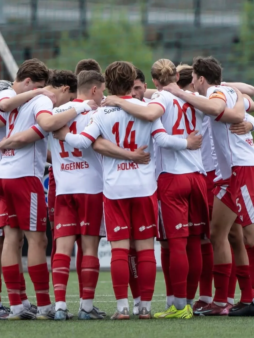 Levanger FK i lagkrets før kamp